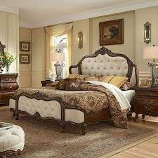 Lavelle is finished in a white finish, and is adorned with a glazed metallic tipping that highlights the traditional carvings. Lavelle Melange Michael Amini Furniture Designs Amini Com Classic Bedroom Bedroom Design Bedroom Furniture Sets