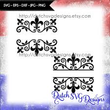 Download 2 Split Monogram Cutting Files With French Lily In Jpg Png Svg Eps Dxf Cricut Svg Silhouette Cut File Fleur De Lis Svg Diy By Dutch Svg Designs Thehungryjpeg Com