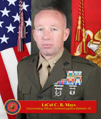 Lieutenant Colonel Christopher B. Mays > 1st Marine Logistics Group >  Biography