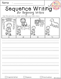 Free Sequence Writing For Beginning Writers Sequence Writing Kindergarten Sequencing Worksheets Sequencing Worksheets
