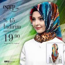 Hijab Esarp Panosundaki Pin
