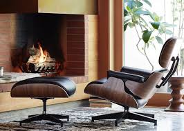 1960s, sweden, chrome plated flat bar steel, leather, unmarked, 30h x 26w x 38d (chair), 16h x 25l x 20w (ottoman). Eames Lounge Chair Pu Inspiration Wirtschaftsversion Icon Mobel
