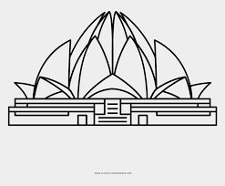 Pypus is now on the social networks, follow him and get latest free coloring pages and much more. Lotus Temple Coloring Page Simple Lotus Temple Drawing Cliparts Cartoons Jing Fm