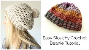 Explore thousands of video classes. Easy Slouchy Crochet Beanie Tutorial Treble Stitch Youtube