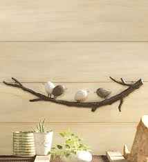 Amazon Com Wind Weather Birds On Branch Indoor Or Outdoor Wall Art Made Of Lightweight Metal 4 Birds In 2020 Outdoor Wall Art Resin Wall Art Metal Tree Wall Art