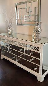 Turn ordinary into extraordinary with the maretto dresser and mirror. Mirrored Dresser Old White With Diamond Overlay Chic Mirror Dresser Annie Sloan Old White Chalk Paint Diy Mirrored Furniture Mirrored Furniture Decor