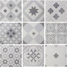 Το πιο φιλικό club προνομίων για το σπίτι! Carrelage Interieur Gatsby Artens En Gres Gris Et Blanc 20 X 20 Cm Diy Bathroom Decor Tile Patterns Mosaic
