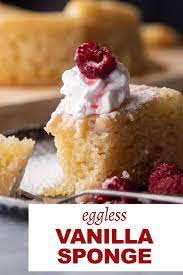 Eggless Vanilla Cake Recipe Breakfast Recipes Easy Homemade Recipes Dessert For Dinner