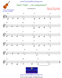 Free printable christmas song sheet music for violin. Silent Night For Violin Free Sheet Music