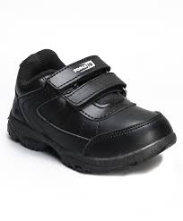 Buy Force 10 School Shoes With Dual Velcro Closure Black For