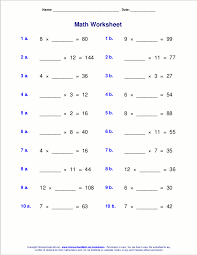 Worksheets For Basic Division Facts Grades 3 4