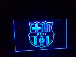 After that, the emblem hasn't gone far from its roots. Fc Barcelona Barca Illuminated Sign Led New Shop Signs Neon Neon Sign Amazon De Beleuchtung