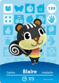 Amiibo Card Blaire Of The Animal Crossing Cards Series 2 Was First Released On 2 Animal Crossing Amiibo Cards Animal Crossing Characters Animal Crossing Game