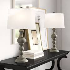 Johnny 30 25 Gray Table Lamp Set In 2020 Grey Table Lamps Table Lamp Table Lamp Sets