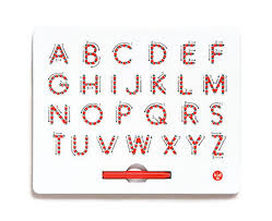 My purpose in making these mats was to have her practice we used these magnetic letters {i bought two sets to have enough letters}. Magnetic Alphatab Best Early Learning Toys For Ages 3 To 6