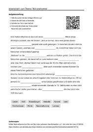 arbeitsblatt mit luckentext zum thema nationalhymne arbeitsblatter arbeit unterricht schule