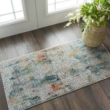 Nourison Ankara Global Ivory Multicolor Area Rug Area Rugs Rugs Machine Made Rugs