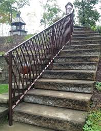 Your outdoor stair railings should be as pretty as the rest of your home fixtures. Outdoor Wrought Iron Stair Railing Nice Williesbrewn Design Ideas From Bending Out Of Doors Wrought Iron Stair Railing Pictures
