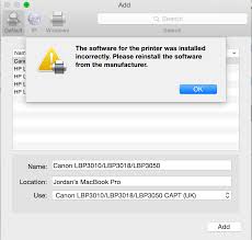 You can specify the printer connection settings and install the printer driver using easy installation as a series of the value to be entered varies depending on how the ip address of the printer was set. Canon Lbp3100 Lbp3108 Lbp3150 Not Worki Apple Community