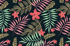 Vector flower seamless pattern element with ancient text. Neon Light Leaves Floral Seamless Patter Free Vector Freepik Freevector Pattern Fl Flower Background Design Flower Flat Design Floral Print Background