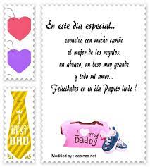 Si quieres hacerle un reconocimiento a tu papá, te compartimos estas frases y dedicatorias especiales que seguramente te harán pensar en tu padre. Cartas Por Dia Del Padre Para Mi Esposo Bonitos Saludos Por Dia Del Padre Para Mi Esposo