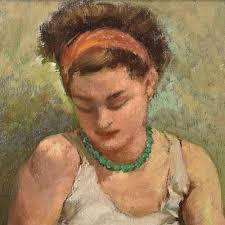 Maurice Callewaert, Young Dancer, 1930, Oil