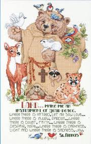 St Francis And Friends Cross Stitch Chart