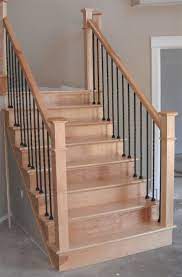 Square Craftsman Newel Post Twist Metal Balusters Picture 1 Staircase Design Stairs Stair Railing Design