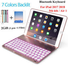 7 Colors Backlit Light Wireless Bluetooth Keyboard Case Cover For Ipad 9 7 New 2017 2018 5th 6th Air Bluetooth Keyboard Case Keyboard Case Bluetooth Keyboard