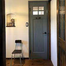 バス トイレ ドア 注文住宅 リメ缶 アンティーク などのインテリア実例 2019 05 21 15 13 18 roomclip ルームクリップ インテリア ドアリフォーム ドア