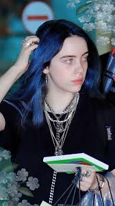 Lockscreens Blue Billie Eilish Locks Requested Like Or Billie Eilish Billie Blue Hair