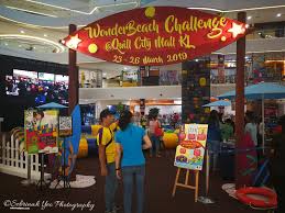 The interior consists of 8 floors of shopping, dining and entertainment experience organized around a network of atriums; Wonderbeach Challenge In Quill City Mall Kl Sebrinah Yeo