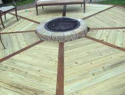 A quick search online for fire pit designs will have you overwhelmed with possibilities. Octagon Deck With Fire Pit Deck Fire Pit Fire Pit Patio Outdoor Fire Pit
