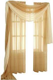 ستارة وشاح طويل شيفون مقاس 150 250 سم أبيض سمنى وبيج موديل ac 6004 furniture decor home furniture decor