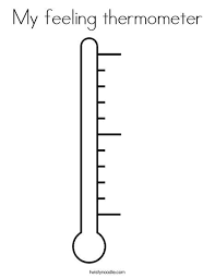 My Feeling Thermometer Coloring Page Emotional Thermometer Feelings Anger