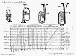 trumpet fingering chart everythingtrumpet