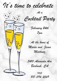 Cocktail Party Invitation On Marble Background Perfect For Birthday Parties Anniversa Cocktail Party Invitation Wine Party Invitations Party Invite Template