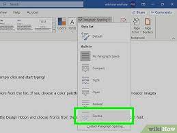 To double space in newer versions of word, click on the design tab and set your paragraph spacing to 2.0. 3 Ways To Double Space In Word Wikihow