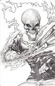 How to draw ghost rider bike. Ghost Rider Pencils By Rnabrandent On Deviantart