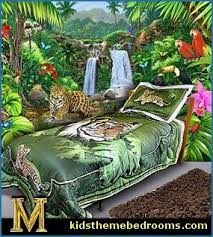 Tiger Wildlife Twin Bedding Set Rainforest Bedrooms Jungle Themed Bedding Ideas Jungle Bedroom Theme Jungle Room Jungle Bedroom