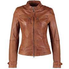 Maze Leather Jacket Cognac 230 On Polyvoreleather Jacket E Cognac Leather Jacket Casual Winter Outfits Leather Jacket Clothes Design