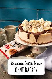 Sammlung von sandra kaden • zuletzt aktualisiert: Banana Split Torte Ohne Backen Torte Ohne Backen Kuchen Ohne Backen Bananen Split Kuchen