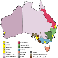 Australian Television Market Regions Australia Map Australian Maps Australia