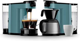 Seconde et dernière étape d'une préparation d'un café avec une cafetière senseo : Philips Senseo Switch Hd6591 40 Pad Und Filterkaffeemaschine