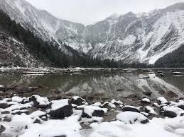 The avalanche lake trailhead is accessed by traveling up beaver creek road off of hebgen lake road. Avalanche Lake In December Glacier Guides And Montana Raft