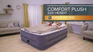 First, it inflates very quickly and. Intex Comfort Plush Elevated Dura Beam Airbed With Built In Electric Pump Youtube