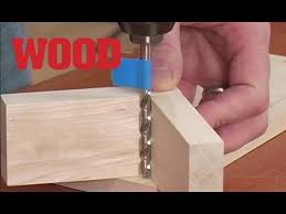 Make sure to periodically clear the drill channels as the hole forms. How To Drill Perpendicular Holes Wood Magazine Youtube