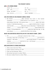 глагол To Be в Present Simple упражнения для детей Present Simple Interactive And Downloadable Worksheet You Can Do The Exercises Onli English Worksheets For Kids English Writing Skills Word Problem Worksheets