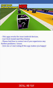 El bloque de la suerte (lucky block en ingles) es un mod que añade el bloque de la suerte de la saga mario. Lucky Blocks No Mods No Addons For Minecraft Pe For Android Apk Download