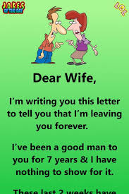 A Man Decides To Leave His Wife Her Reply Is Priceless In 2020 Funny Marriage Jokes Funny Mom Jokes Relationship Jokes